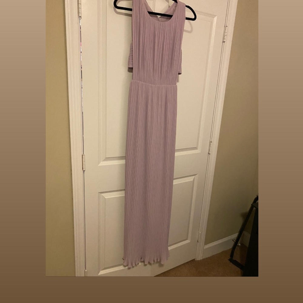 Floor Length Lavender, pleated BCBGMaxAzria Gown